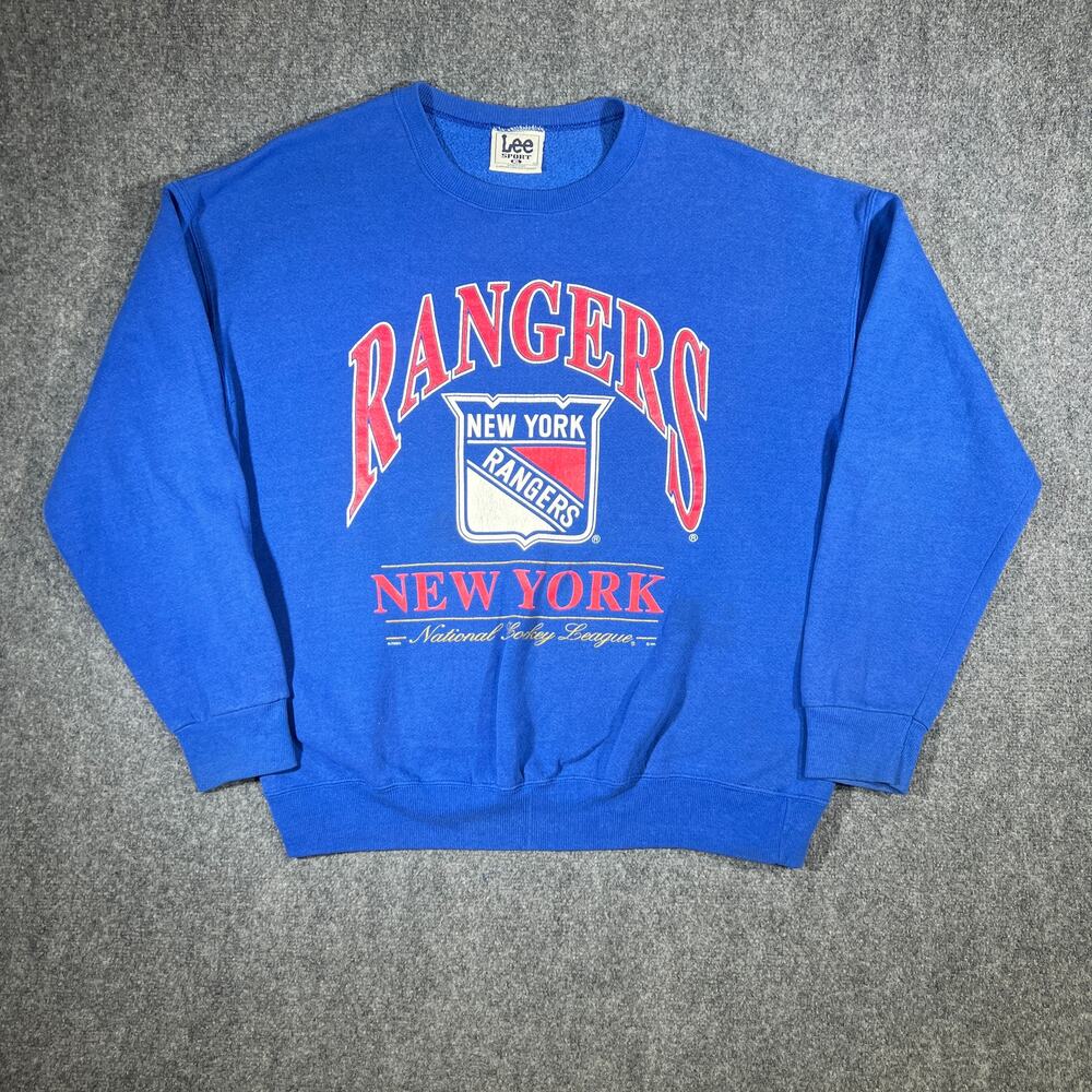 Vintage 90s New York Rangers Lee Sport Crewneck Sweatshirt NHL XL